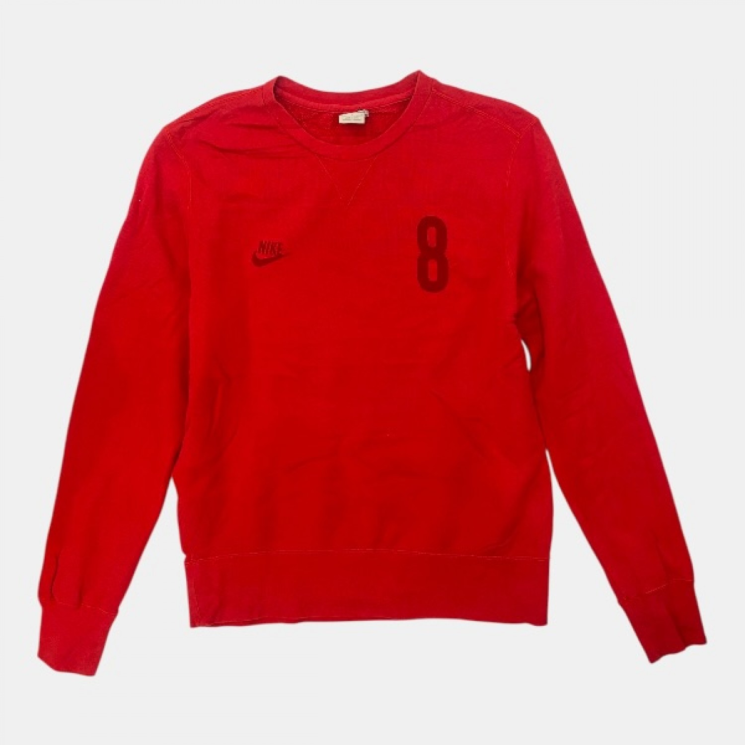 Nike Ανδρικό Κόκκινο Φούτερ Crewneck No. 8 | Pre Owned
